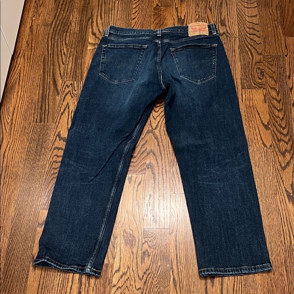 Levi's Dark Indigo 505 Straight Jeans - Picture 3 of 3